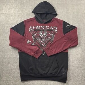 American Fighter Hoodie Adult Extra Large Long Sleeve Sweater Sweatshirt Casual